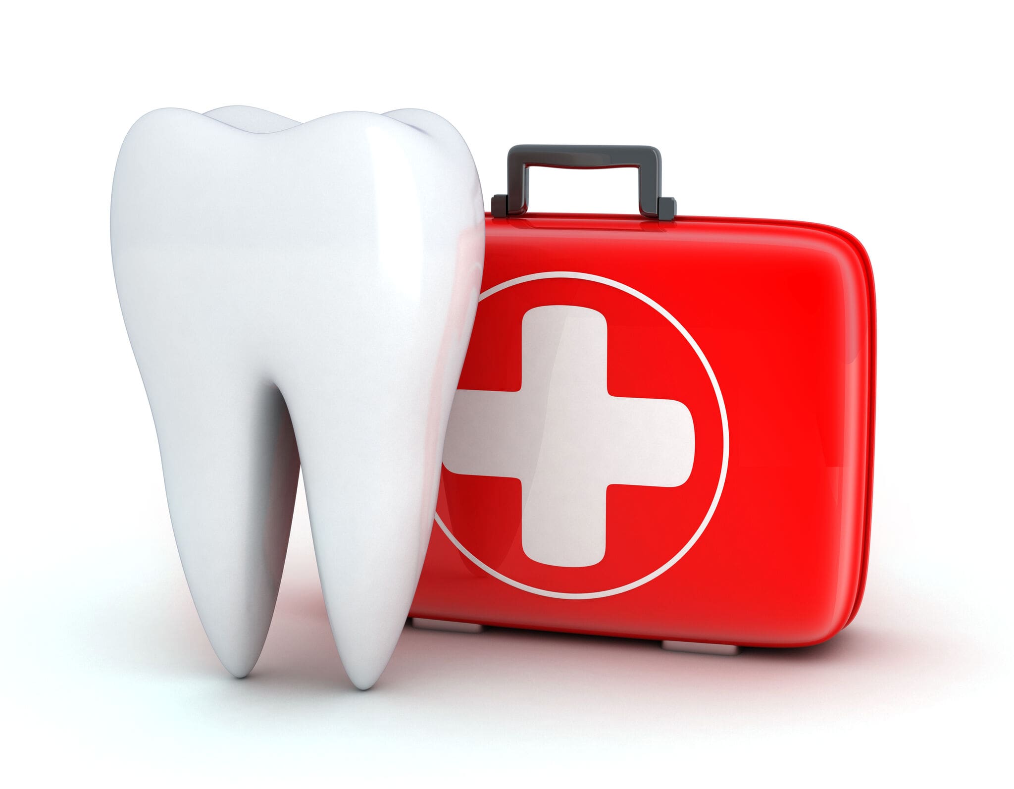 Tooth With A Red First Aid Kit - Trade Winds Dental