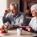 older couple does research