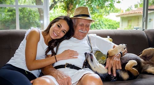 Woman And Father - Trade Winds Dental