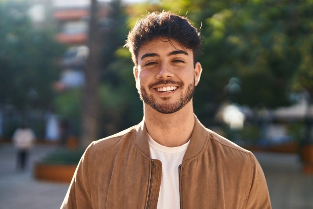 Man Happy And Smiling After Dentist Visit - Trade Winds Dental